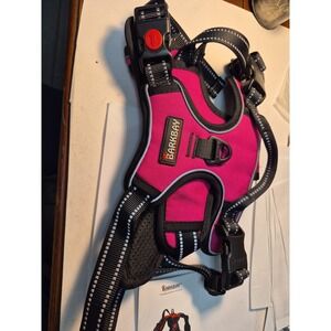 Barkbay Harness Hot Pink XL Dog Vest Adjustable Harness Baby girl dog